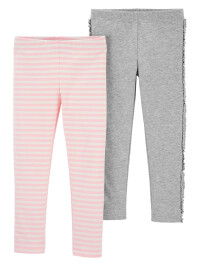 Carter’s Set 2 pantaloni gri/roz