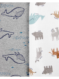 Carter’s Set 3 Piese body Animale 100% Bumbac Organic
