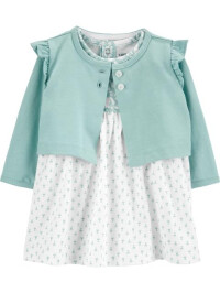 Carter's Set 2 piese rochita si cardigan 
