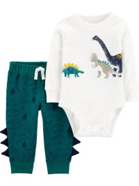 Carter's Set 2 piese body si pantaloni Dinozauri 