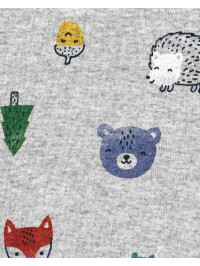 Carter's Body cu nasturi Animale
