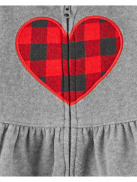 Carter's Set 3 piese bebe hanorac pantaloni si body Inima