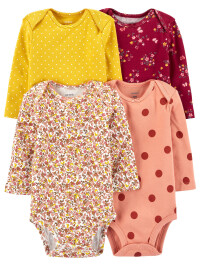 Carter's Set 4 piese bebe body Flori