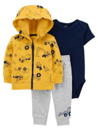 Carter's Set 3 piese hanorac body si pantaloni Costructii