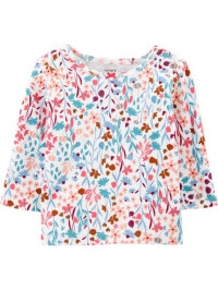 Carter's Set 2 piese bluza si salopeta Flori
