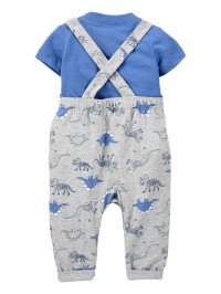 Carter’s Set 2 piese tricou si salopeta Dinozauri