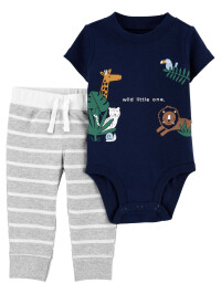Carter’s Set 2 piese body si pantaloni Animale