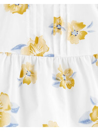 Carter's Set 2 piese top cu flori si pantaloni 