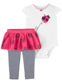 Carter’s Set 2 Piese body si colanti cu fustita tutu Buburuza