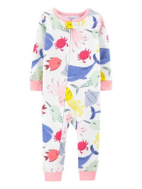Carter's Pijama cu fermoar Balene 