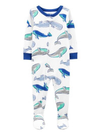 Carter's Pijama cu fermoar Balene 