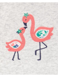 Carter's Set 2 piese body si pantaloni Flamingo 