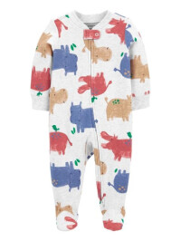 Carter's Pijama cu fermoar reversibil Hipopotam