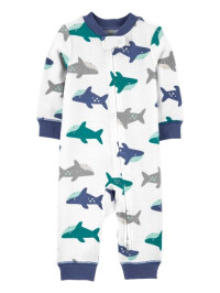 Carter's Pijama cu fermoar reversibil Rechin 