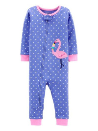 Carter's Pijama cu fermoar Flamingo