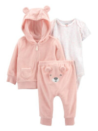 Carter's Set 3 piese hanorac body si pantaloni Ursulet 
