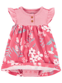 Carter's Set 2 piese rochita si cardigan Flori