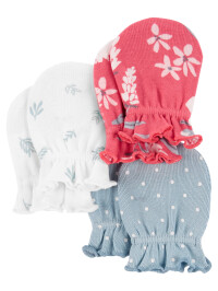 Carter's Set 3 perechi manusi Flori