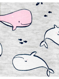 Carter's Pijama cu fermoar Balena