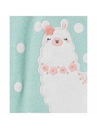 Pijama verde cu buline