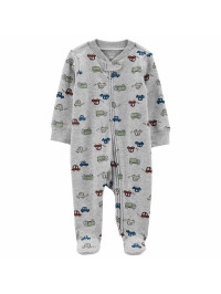 Pijama gri cu autovehicule