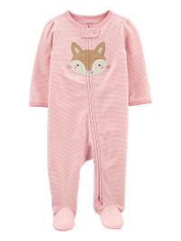 Carter's Pijama cu fermoar reversibil Vulpe 