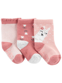 Carter's Set 3 perechi de sosete Lama