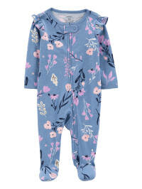 Carter's Pijama cu fermoar reversibil Flori 