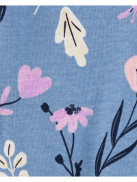 Carter's Pijama cu fermoar reversibil Flori 