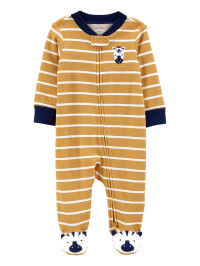 Pijama cu fermoar reversibil Zebra 