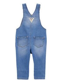 Salopeta denim cu floricele