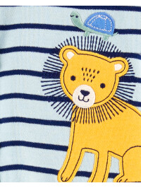 Pijama bleu cu leu