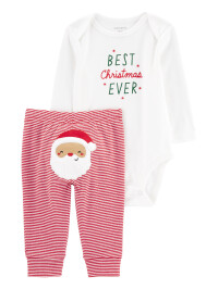 Set 2 piese body pantaloni Craciun