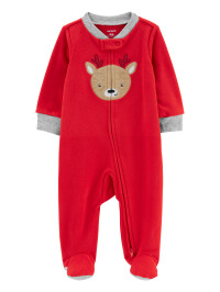 Pijama rosu ren Craciun
