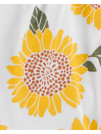 Set 3 piese body tricou si pantaloni scurti Floarea Soarelui