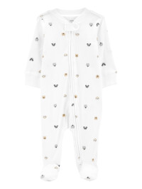Carter's Pijama alb cu animalute