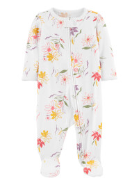 Carter's Pijama alb cu flori