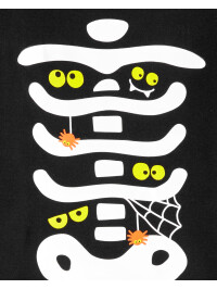 Carter's Set 2 piese Halloween schelet