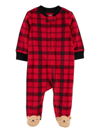 Pijama rosu carouri Craciun