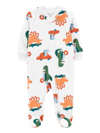Pijama alb dinozauri