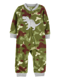 Pijama verde camuflaj dinozauri