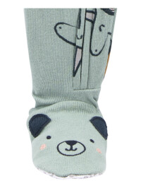 Pijama verde unicorni cu picioruse