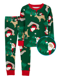 Pijama 2 piese verde Craciun