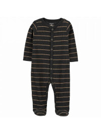 Pijama negru cu dungi