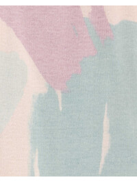 Pijama roz cu desene pastel