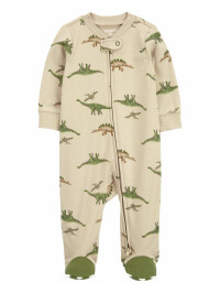 Pijama crem cu dinozauri