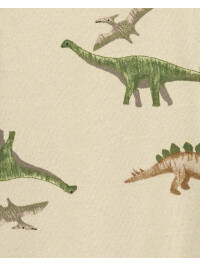 Pijama crem cu dinozauri