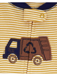 Pijama cu dungi si camion
