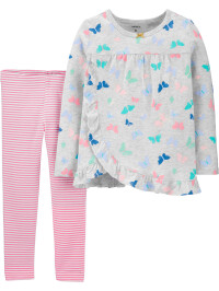 Carter’s Set 2 Piese bluză & pantaloni Fluturasi