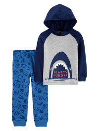 Carter’s Set 2 piese bluză si pantaloni Rechin